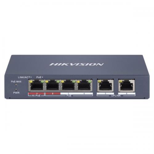 Hikvision DS 3E1106HP EI 4 Port Smart PoE Switch dealers price in hyderabad, telangana, andhra, vijayawada, secunderabad, warangal, nalgonda, nizamabad, guntur, tirupati, nellore, vizag, india