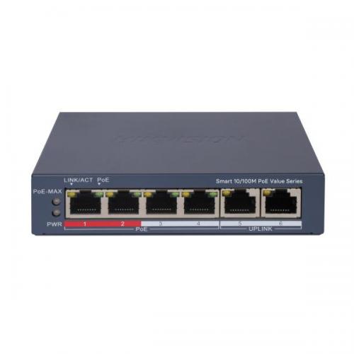 Hikvision DS 3E1106P EI 4 Port Fast Ethernet Smart PoE Switch dealers price in hyderabad, telangana, andhra, vijayawada, secunderabad, warangal, nalgonda, nizamabad, guntur, tirupati, nellore, vizag, india